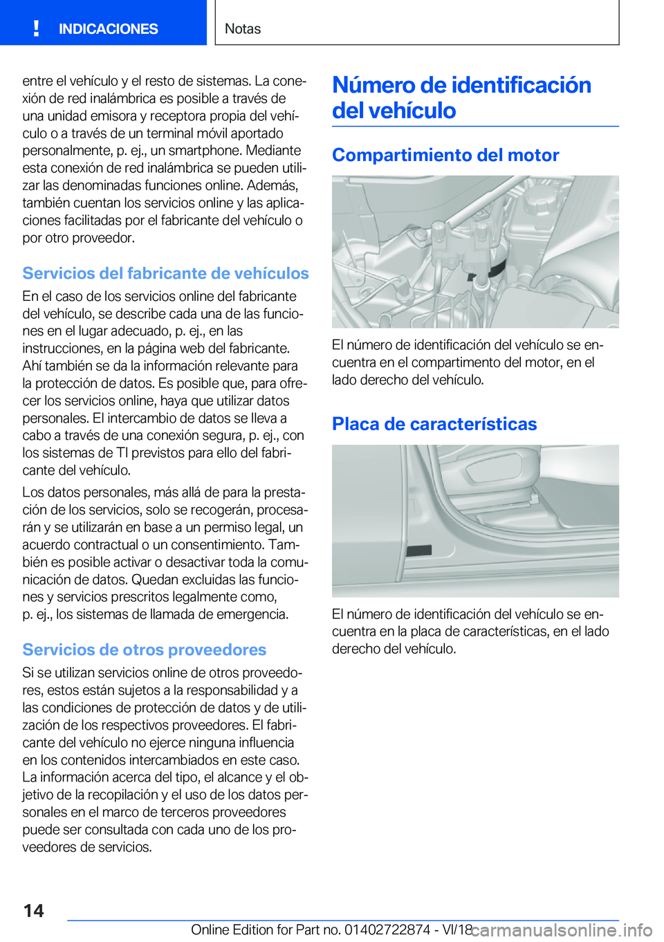 BMW X6 M 2019  Manuales de Empleo (in Spanish) �e�n�t�r�e��e�l��v�e�h�