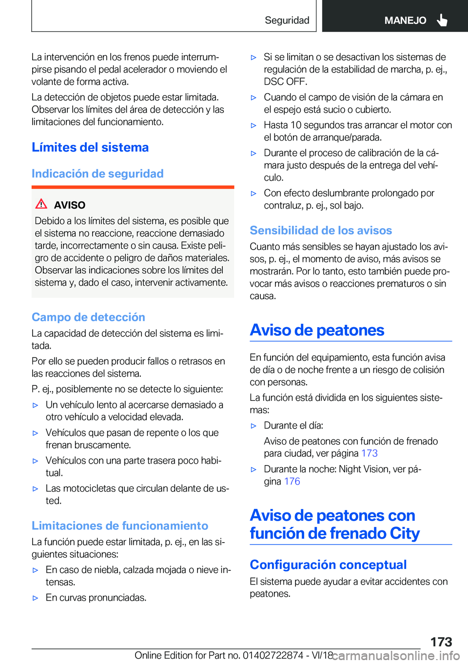BMW X6 M 2019  Manuales de Empleo (in Spanish) �L�a��i�n�t�e�r�v�e�n�c�i�