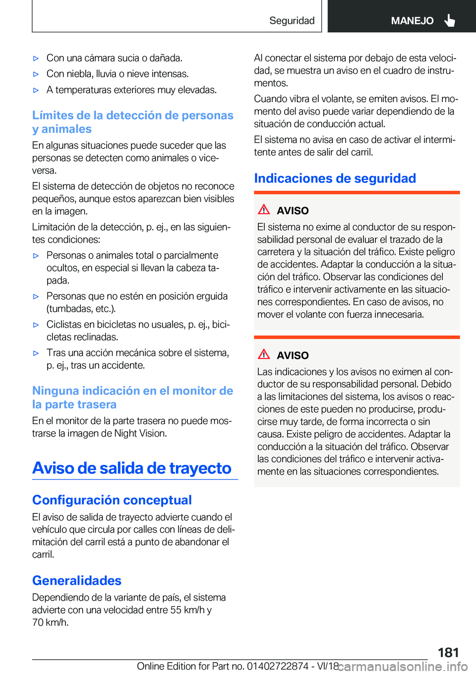 BMW X6 M 2019  Manuales de Empleo (in Spanish) x�C�o�n��u�n�a��c�