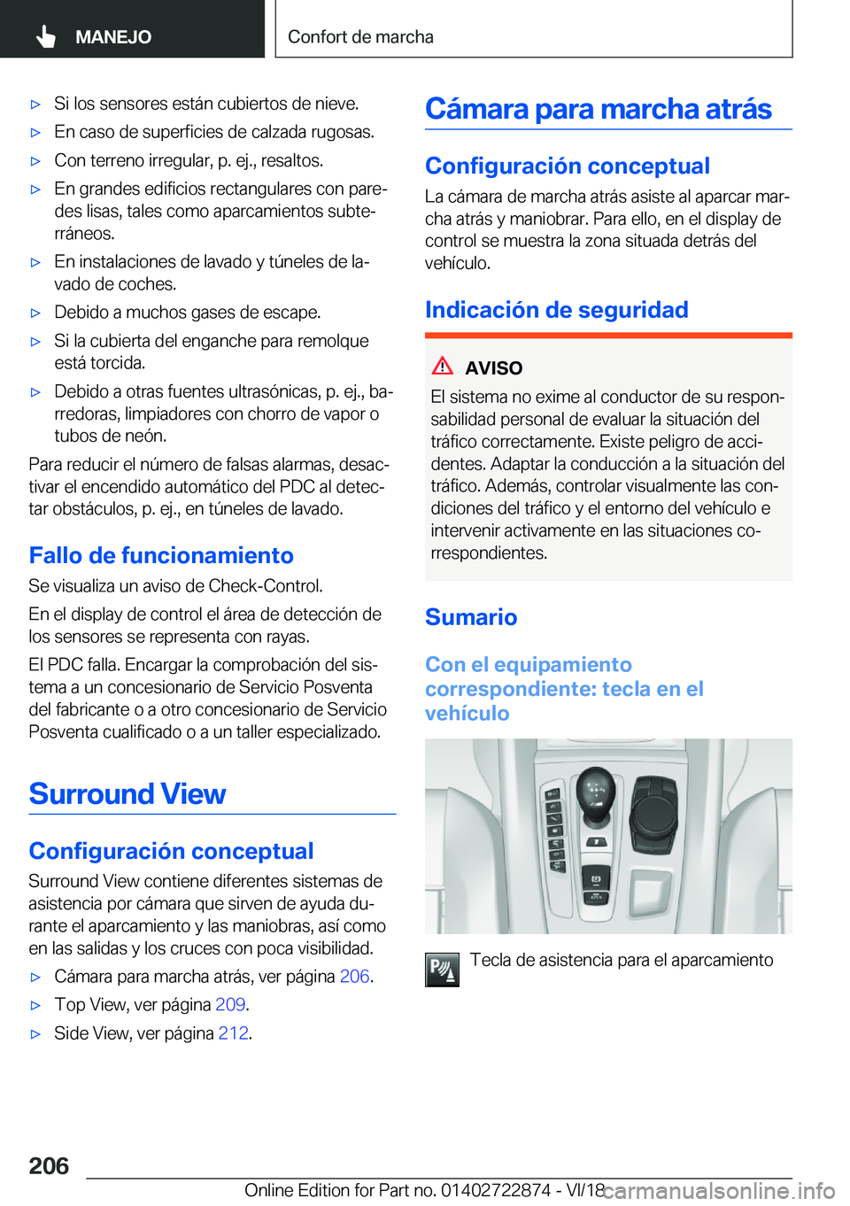 BMW X6 M 2019  Manuales de Empleo (in Spanish) x�S�i��l�o�s��s�e�n�s�o�r�e�s��e�s�t�