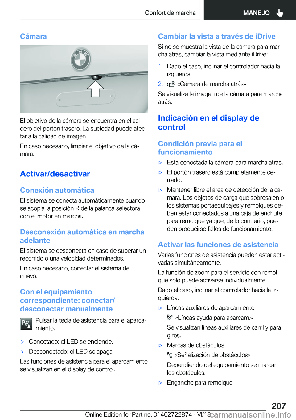 BMW X6 M 2019  Manuales de Empleo (in Spanish) �C�
