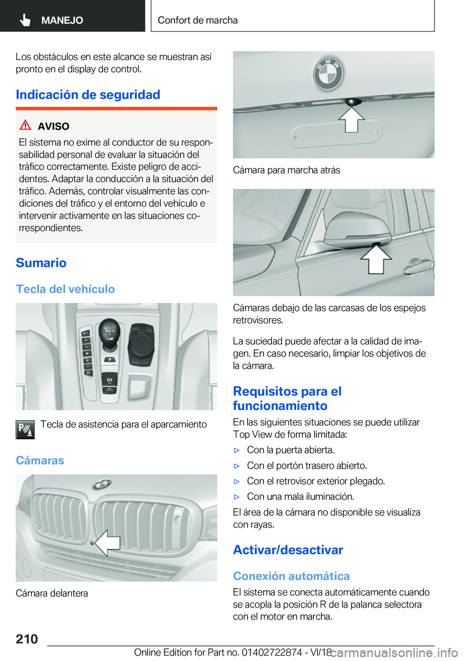 BMW X6 M 2019  Manuales de Empleo (in Spanish) �L�o�s��o�b�s�t�