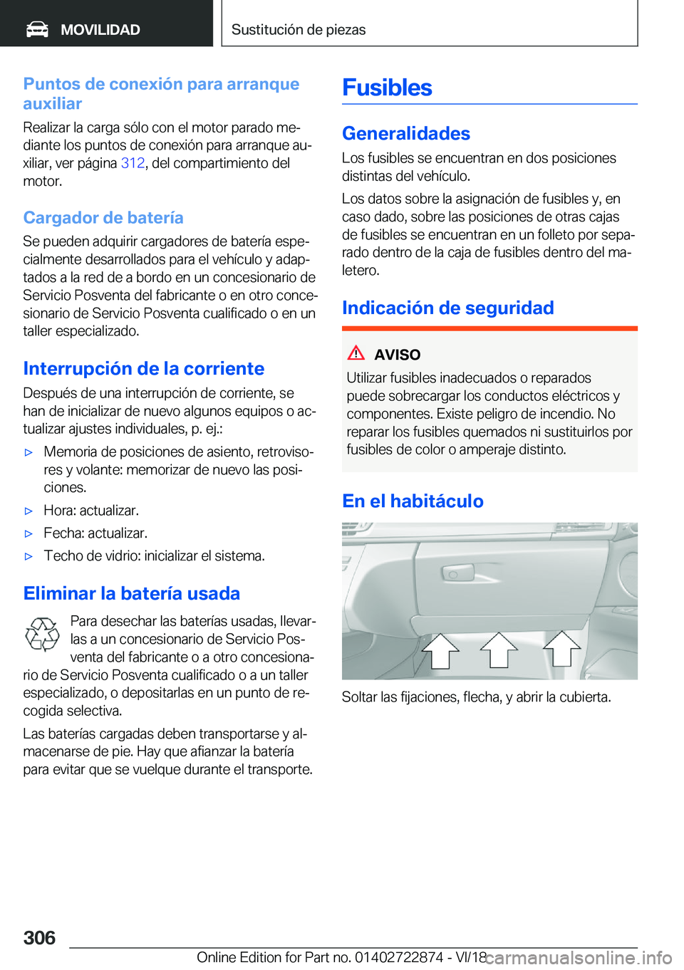 BMW X6 M 2019  Manuales de Empleo (in Spanish) �P�u�n�t�o�s��d�e��c�o�n�e�x�i�