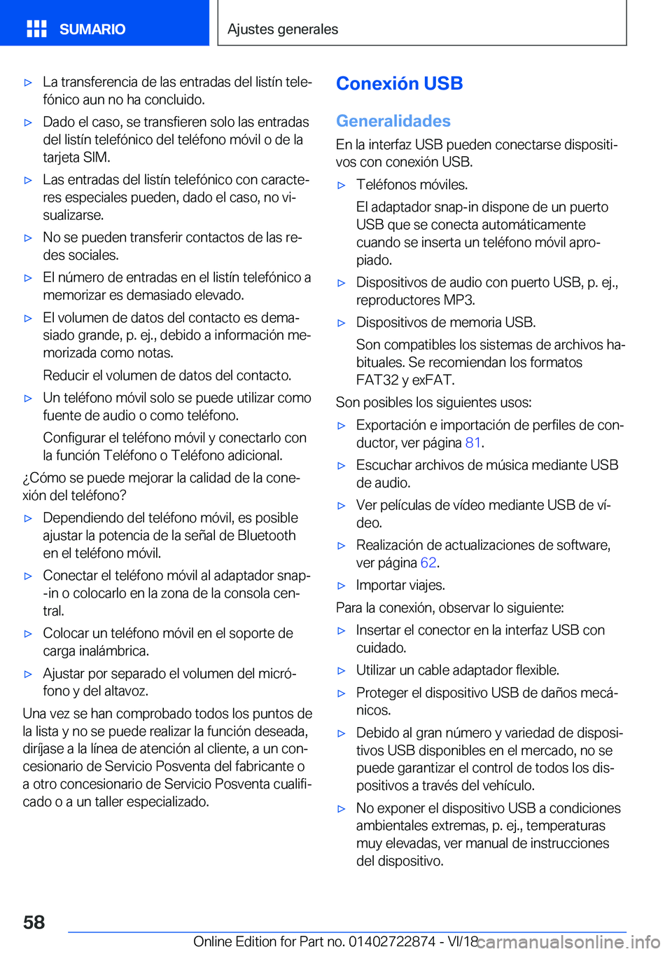 BMW X6 M 2019  Manuales de Empleo (in Spanish) x�L�a��t�r�a�n�s�f�e�r�e�n�c�i�a��d�e��l�a�s��e�n�t�r�a�d�a�s��d�e�l��l�i�s�t�