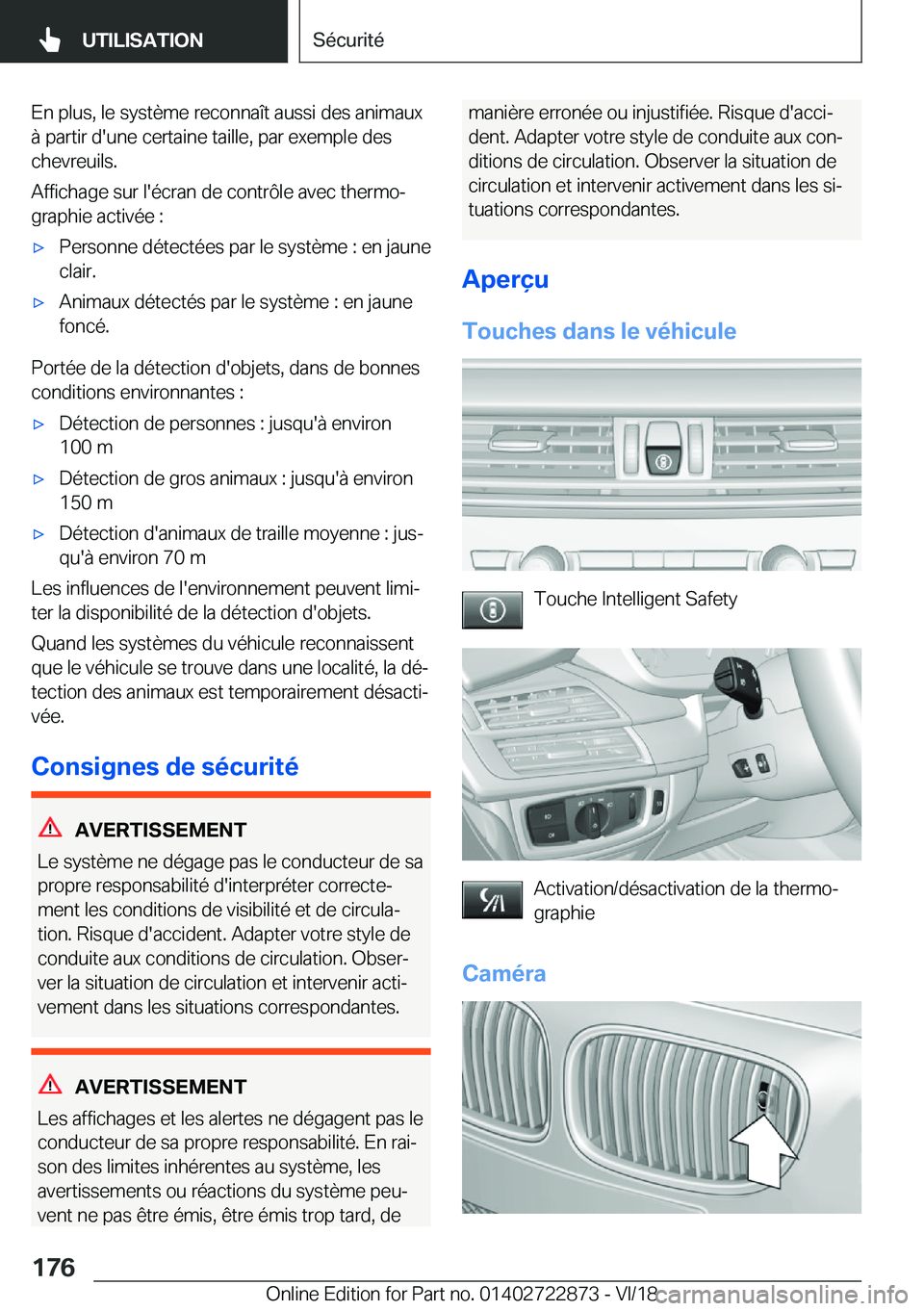 BMW X6 M 2019  Notices Demploi (in French) �E�n��p�l�u�s�,��l�e��s�y�s�t�è�m�e��r�e�c�o�n�n�a�î�t��a�u�s�s�i��d�e�s��a�n�i�m�a�u�x�