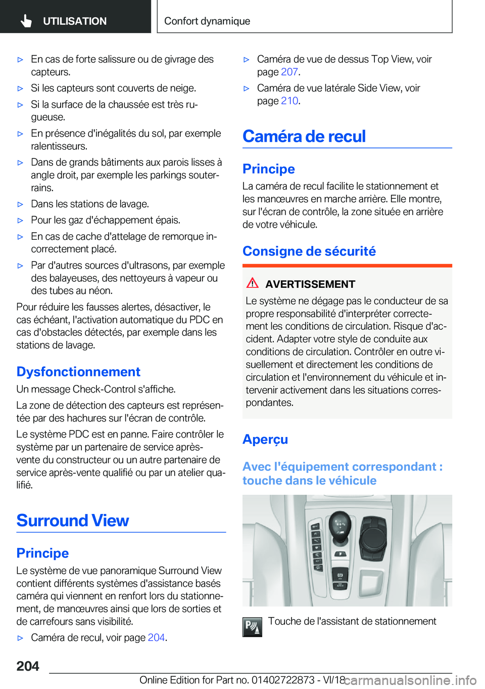 BMW X6 M 2019  Notices Demploi (in French) 'x�E�n��c�a�s��d�e��f�o�r�t�e��s�a�l�i�s�s�u�r�e��o�u��d�e��g�i�v�r�a�g�e��d�e�s�c�a�p�t�e�u�r�s�.'x�S�i��l�e�s��c�a�p�t�e�u�r�s��s�o�n�t��c�o�u�v�e�r�t�s��d�e��n�e�i�g�e�.'x