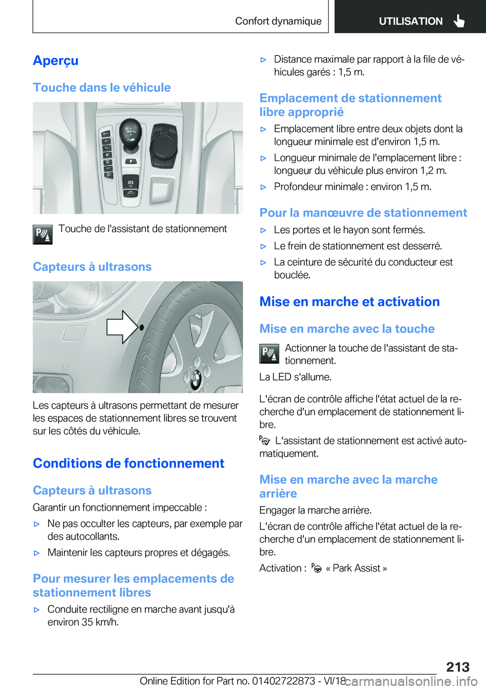 BMW X6 M 2019  Notices Demploi (in French) �A�p�e�r�ç�u
�T�o�u�c�h�e��d�a�n�s��l�e��v�é�h�i�c�u�l�e
�T�o�u�c�h�e��d�e��l�'�a�s�s�i�s�t�a�n�t��d�e��s�t�a�t�i�o�n�n�e�m�e�n�t
�C�a�p�t�e�u�r�s��