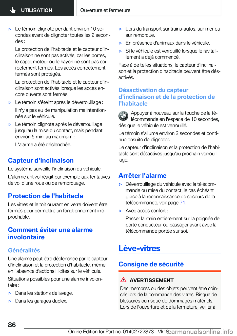 BMW X6 M 2019  Notices Demploi (in French) 'x�L�e��t�é�m�o�i�n��c�l�i�g�n�o�t�e��p�e�n�d�a�n�t��e�n�v�i�r�o�n��1�0��s�ej�c�o�n�d�e�s��a�v�a�n�t��d�e��c�l�i�g�n�o�t�e�r��t�o�u�t�e�s��l�e�s��2��s�e�c�o�nj
�d�e�s��:
�L�a��p�