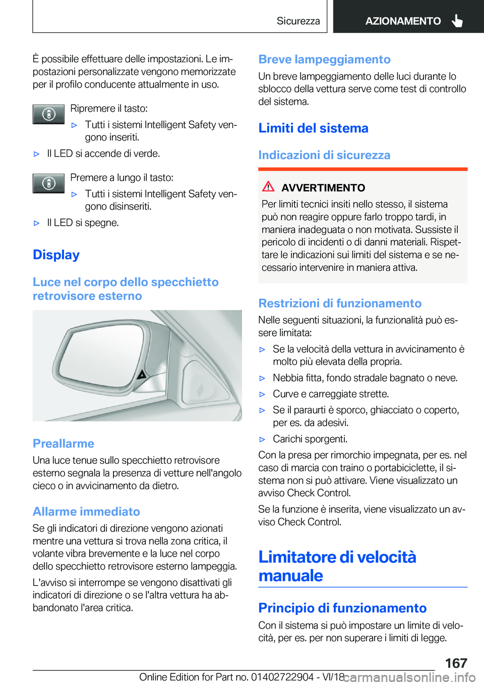 BMW X6 M 2019  Libretti Di Uso E manutenzione (in Italian) �
