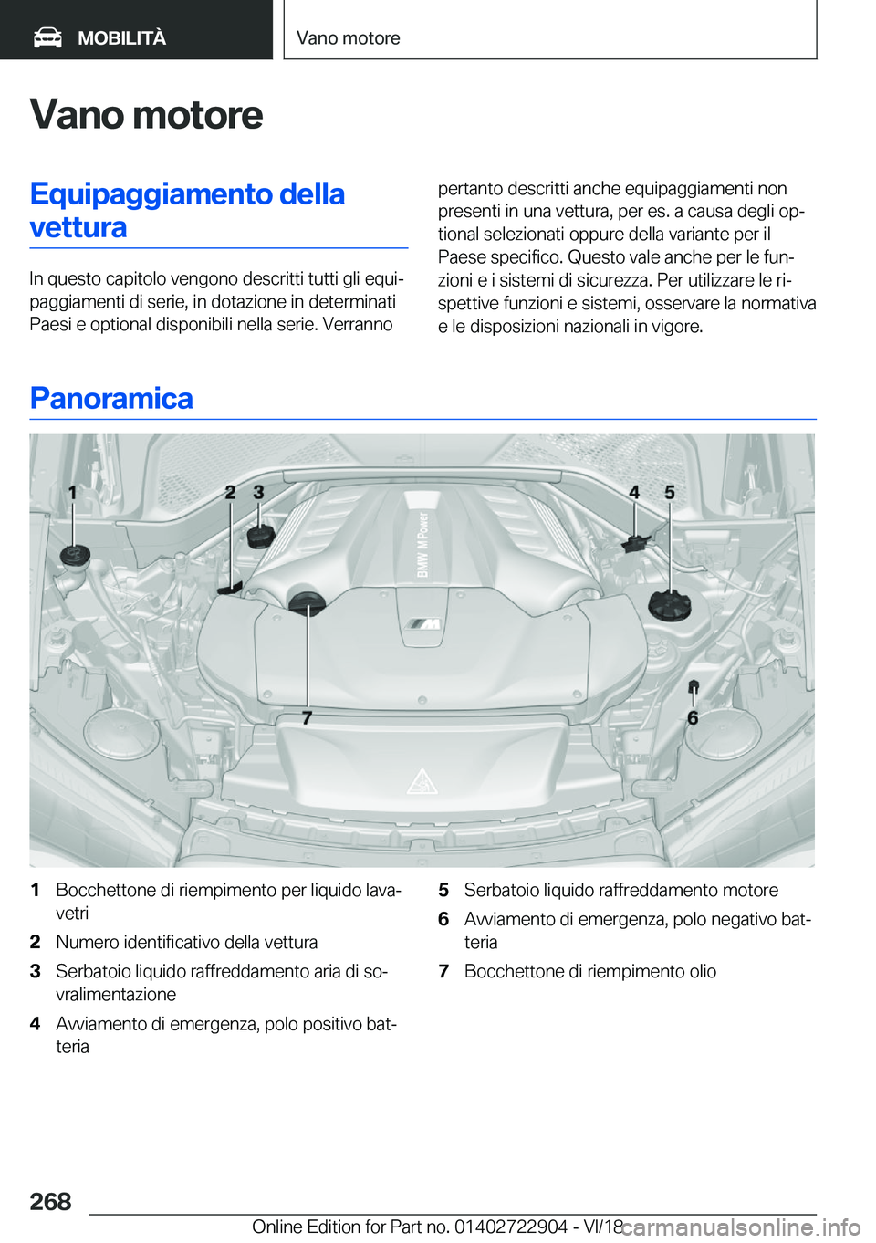 BMW X6 M 2019  Libretti Di Uso E manutenzione (in Italian) �V�a�n�o��m�o�t�o�r�e�E�q�u�i�p�a�g�g�i�a�m�e�n�t�o��d�e�l�l�a�v�e�t�t�u�r�a
�I�n��q�u�e�s�t�o��c�a�p�i�t�o�l�o��v�e�n�g�o�n�o��d�e�s�c�r�i�t�t�i��t�u�t�t�i��g�l�i��e�q�u�ij
�p�a�g�g�i�a�m�e