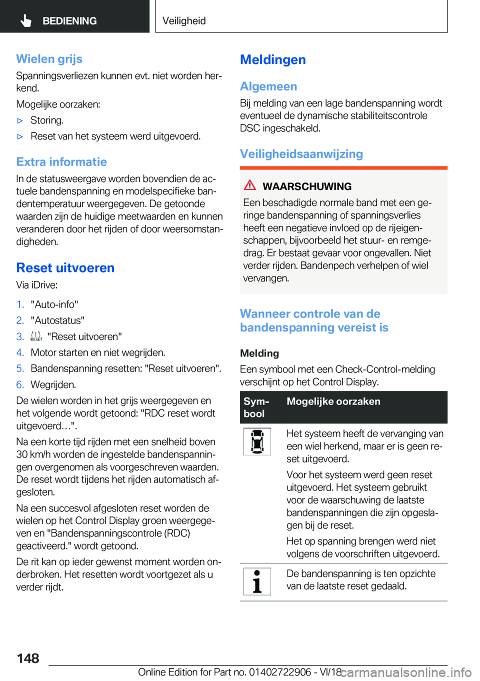 BMW X6 M 2019  Instructieboekjes (in Dutch) �W�i�e�l�e�n��g�r�i�j�s
�S�p�a�n�n�i�n�g�s�v�e�r�l�i�e�z�e�n��k�u�n�n�e�n��e�v�t�.��n�i�e�t��w�o�r�d�e�n��h�e�rj
�k�e�n�d�.
�M�o�g�e�l�i�j�k�e��o�o�r�z�a�k�e�n�:'x�S�t�o�r�i�n�g�.'x�R�