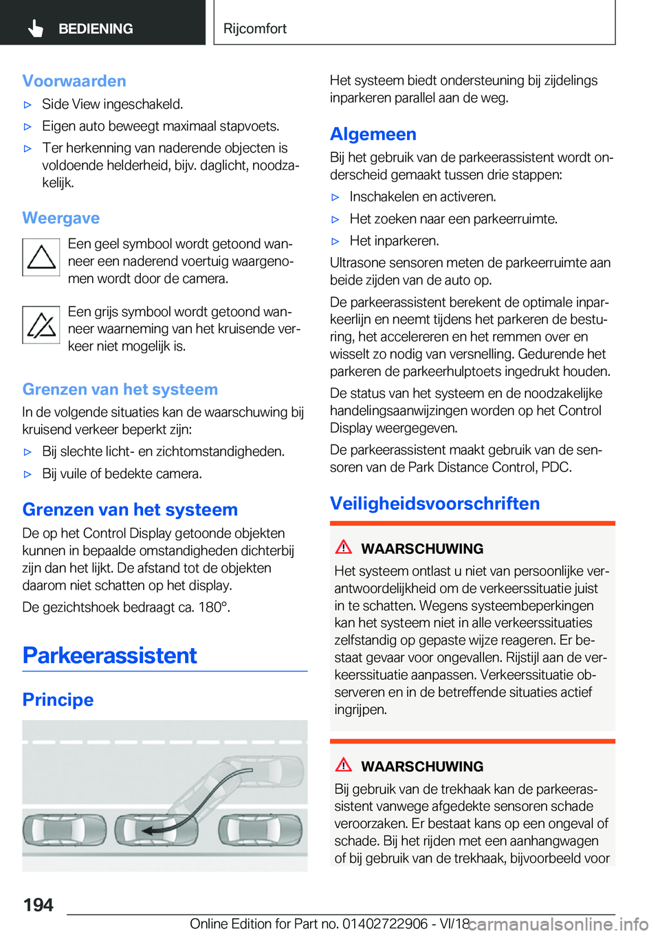 BMW X6 M 2019  Instructieboekjes (in Dutch) �V�o�o�r�w�a�a�r�d�e�n'x�S�i�d�e��V�i�e�w��i�n�g�e�s�c�h�a�k�e�l�d�.'x�E�i�g�e�n��a�u�t�o��b�e�w�e�e�g�t��m�a�x�i�m�a�a�l��s�t�a�p�v�o�e�t�s�.'x�T�e�r��h�e�r�k�e�n�n�i�n�g��v�a�n�