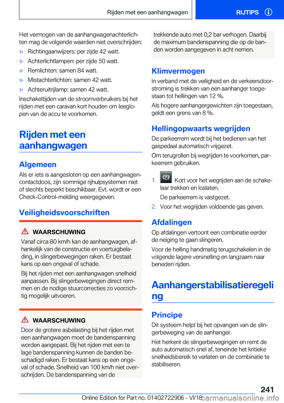 BMW X6 M 2019  Instructieboekjes (in Dutch) �H�e�t��v�e�r�m�o�g�e�n��v�a�n��d�e��a�a�n�h�a�n�g�w�a�g�e�n�a�c�h�t�e�r�l�i�c�hj
�t�e�n��m�a�g��d�e��v�o�l�g�e�n�d�e��w�a�a�r�d�e�n��n�i�e�t��o�v�e�r�s�c�h�r�i�j�d�e�n�:'x�R�i�c�h�t�i�