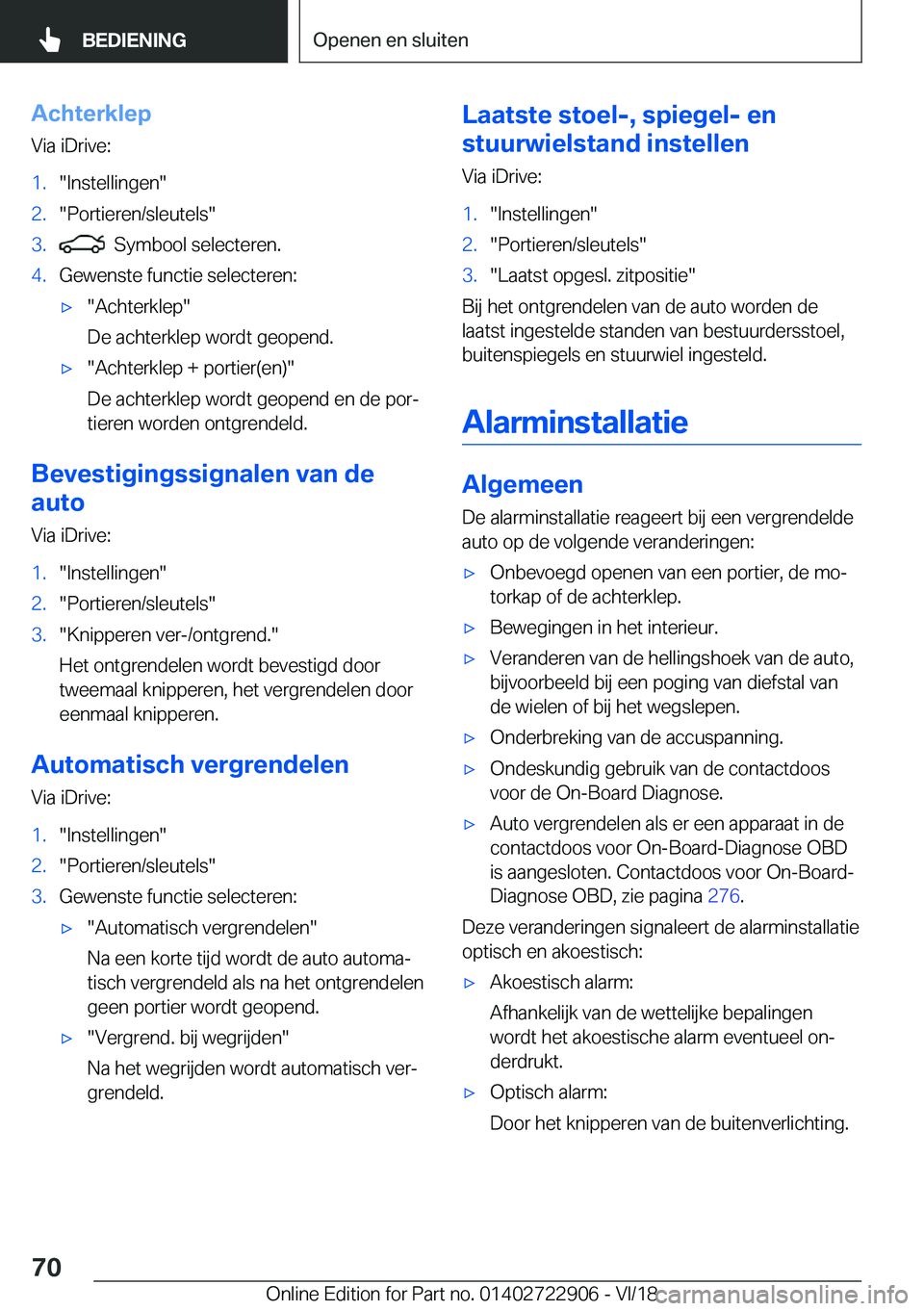 BMW X6 M 2019  Instructieboekjes (in Dutch) �A�c�h�t�e�r�k�l�e�p�V�i�a��i�D�r�i�v�e�:�1�.��I�n�s�t�e�l�l�i�n�g�e�n��2�.��P�o�r�t�i�e�r�e�n�/�s�l�e�u�t�e�l�s��3�.���S�y�m�b�o�o�l��s�e�l�e�c�t�e�r�e�n�.�4�.�G�e�w�e�n�s�t�e��f�u�n�c�t�i�e