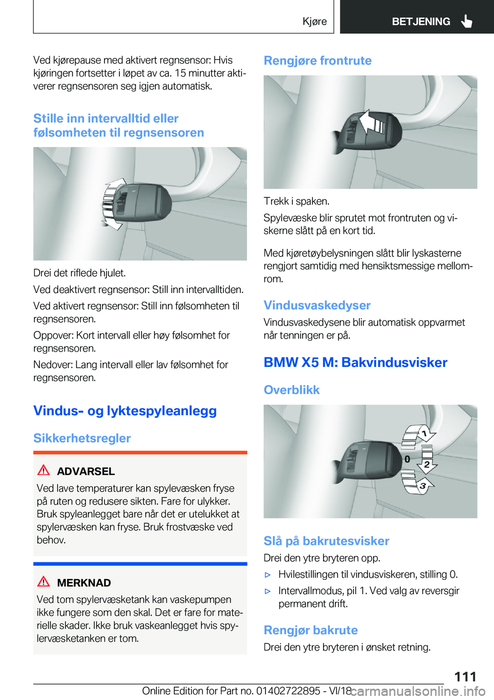 BMW X6 M 2019  InstruksjonsbØker (in Norwegian) �V�e�d��k�j�