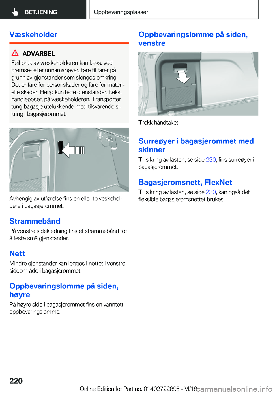 BMW X6 M 2019  InstruksjonsbØker (in Norwegian) �V�æ�s�k�e�h�o�l�d�e�r
�A�D�V�A�R�S�E�L
�F�e�i�l��b�r�u�k��a�v��v�æ�s�k�e�h�o�l�d�e�r�e�n��k�a�n��f�.�e�k�s�.��v�e�d �b�r�e�m�s�e�-��e�l�l�e�r��u�n�n�a�m�a�n�