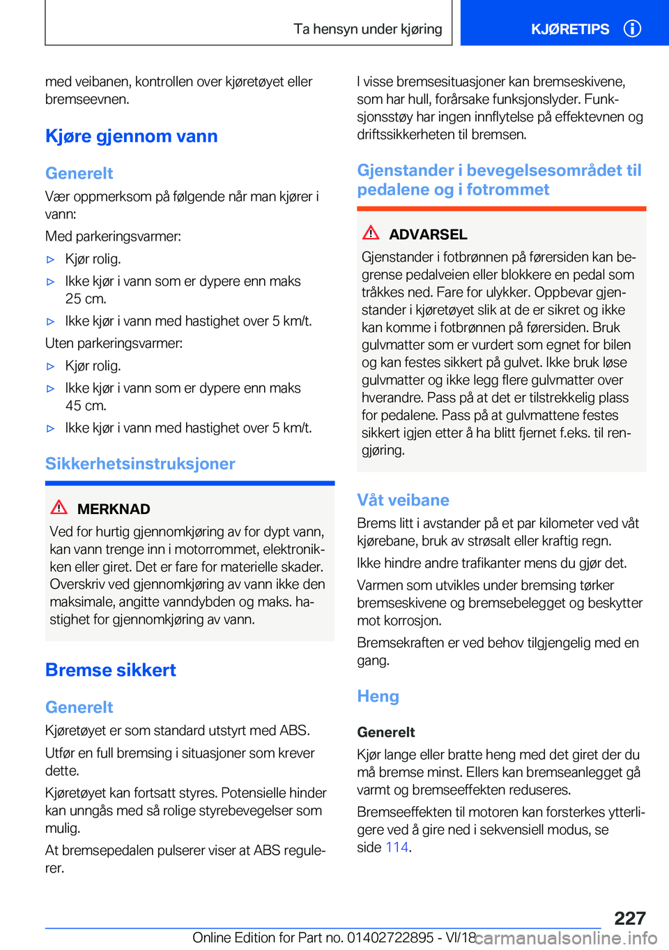 BMW X6 M 2019  InstruksjonsbØker (in Norwegian) �m�e�d��v�e�i�b�a�n�e�n�,��k�o�n�t�r�o�l�l�e�n��o�v�e�r��k�j�
