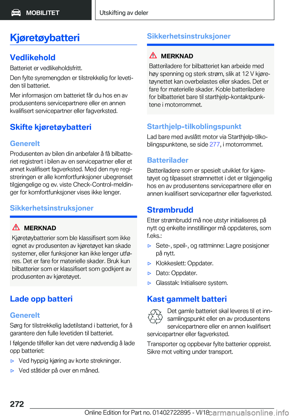 BMW X6 M 2019  InstruksjonsbØker (in Norwegian) �K�j�