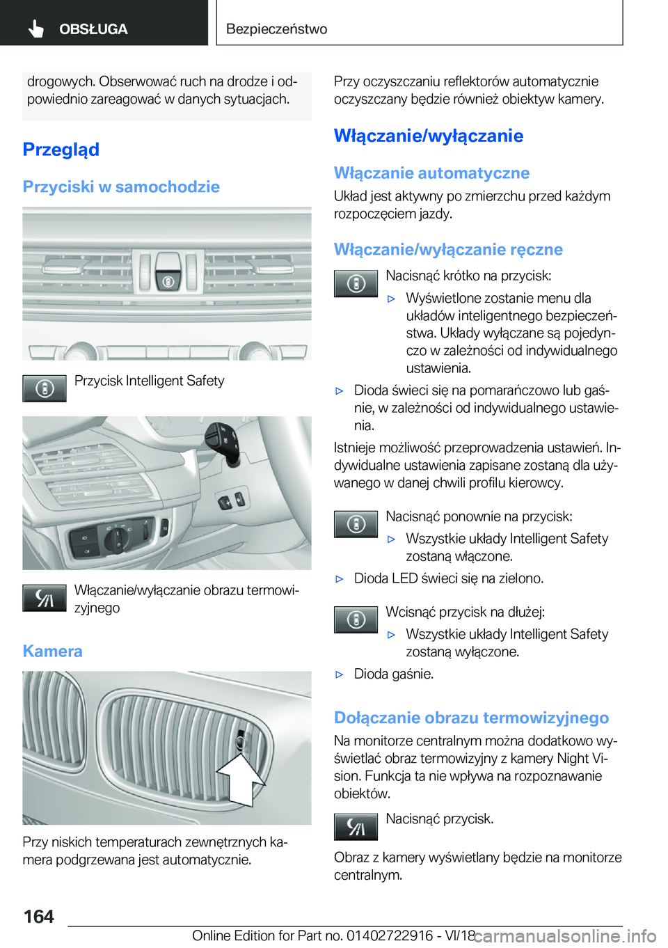 BMW X6 M 2019  Instrukcja obsługi (in Polish) �d�r�o�g�o�w�y�c�h�.��O�b�s�e�r�w�o�w�a�