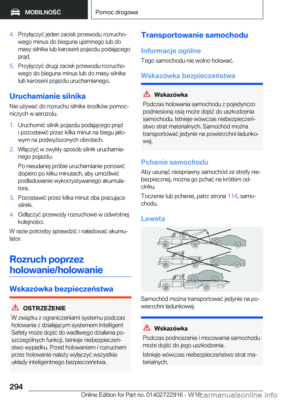 BMW X6 M 2019  Instrukcja obsługi (in Polish) �4�.�P�r�z�y�ł�