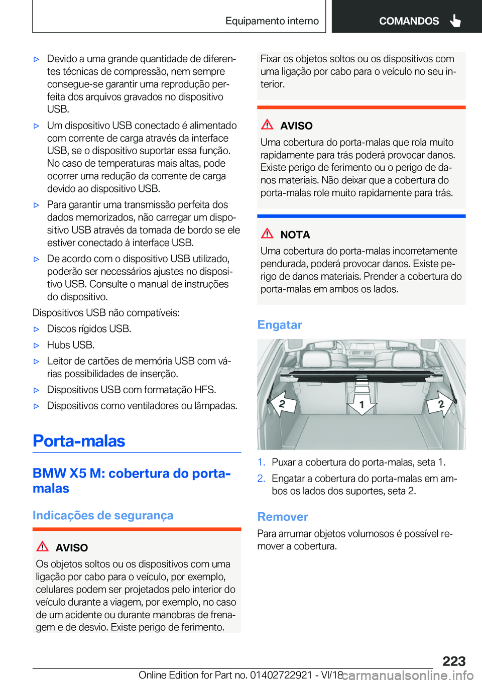 BMW X6 M 2019  Manual do condutor (in Portuguese) 'x�D�e�v�i�d�o��a��u�m�a��g�r�a�n�d�e��q�u�a�n�t�i�d�a�d�e��d�e��d�i�f�e�r�e�nª�t�e�s��t�é�c�n�i�c�a�s��d�e��c�o�m�p�r�e�s�s�ã�o�,��n�e�m��s�e�m�p�r�e
�c�o�n�s�e�g�u�e�-�s�e��g�a�r