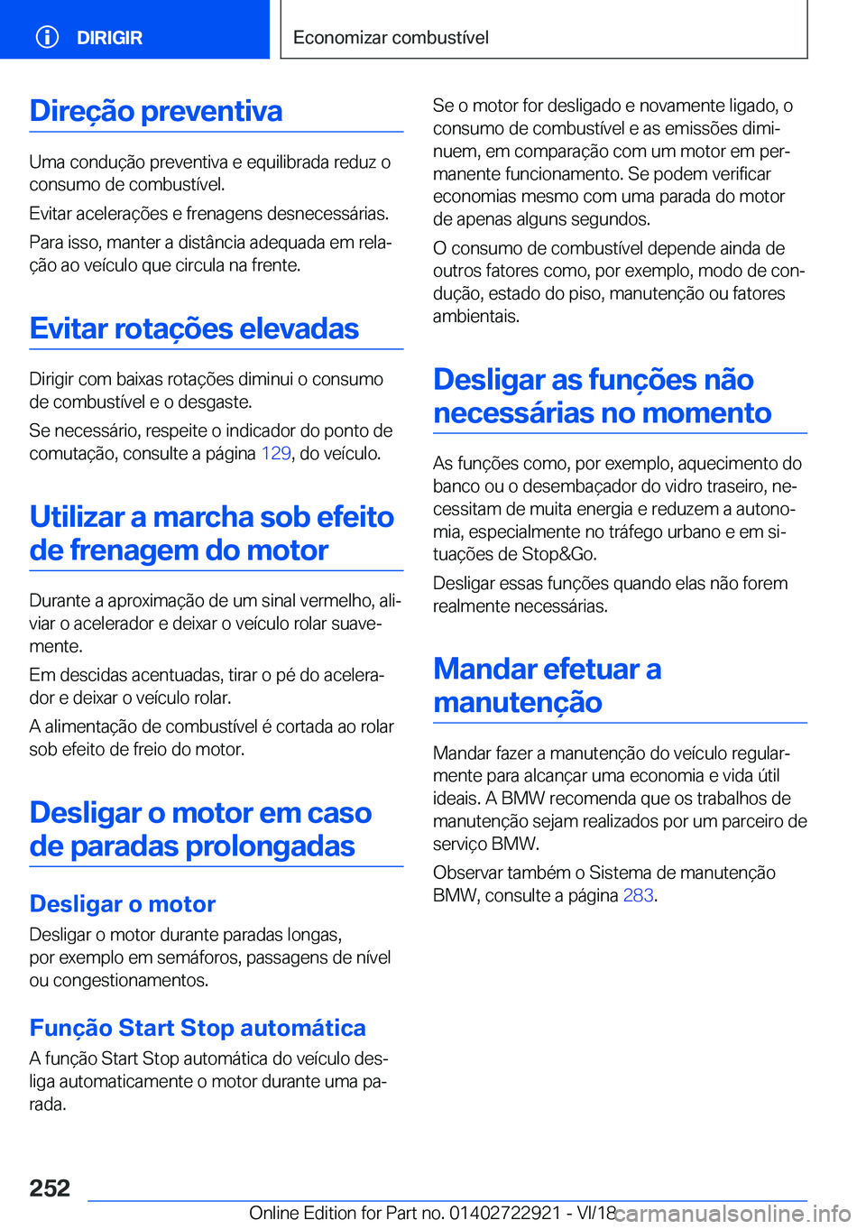 BMW X6 M 2019  Manual do condutor (in Portuguese) �D�i�r�e�