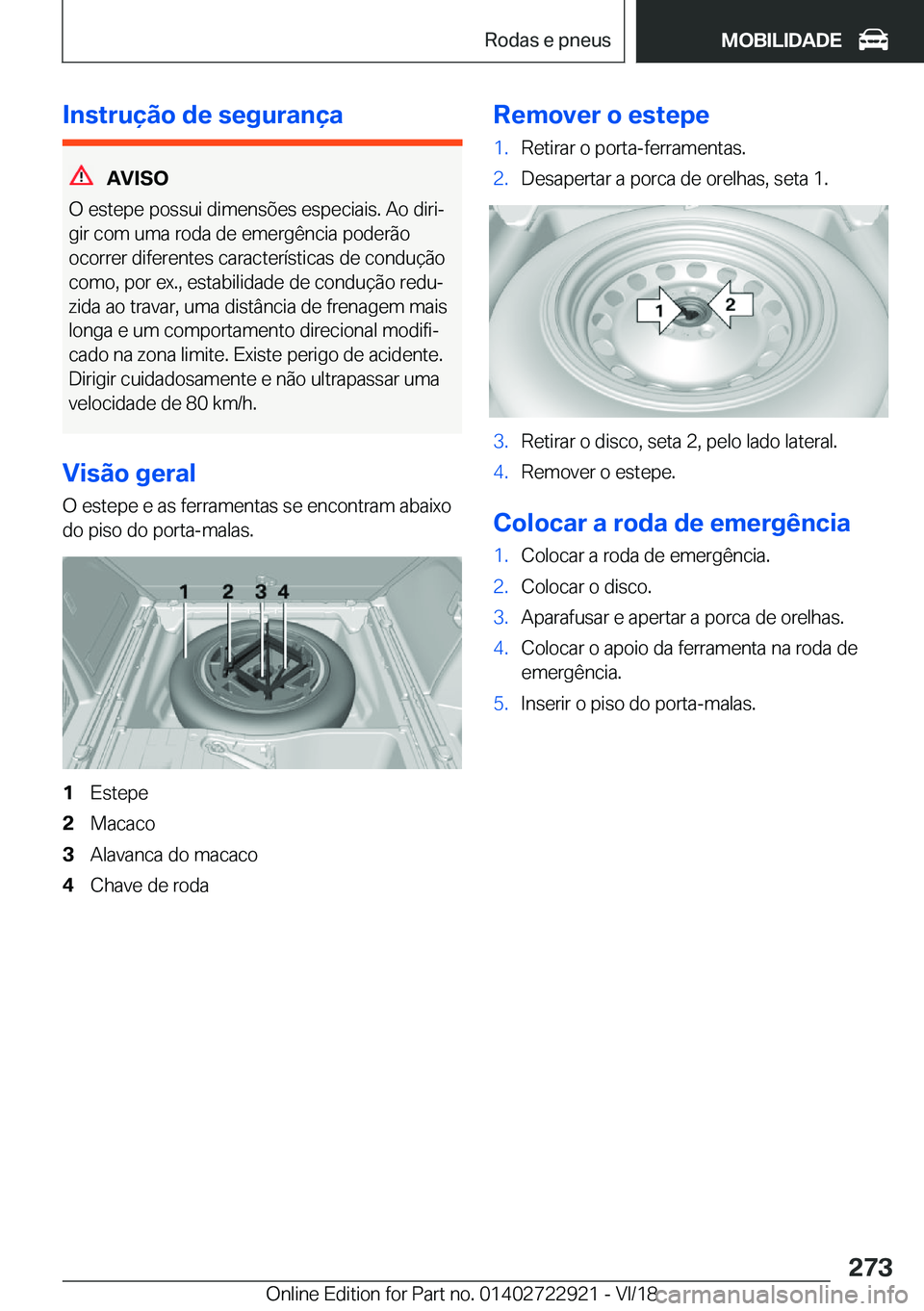 BMW X6 M 2019  Manual do condutor (in Portuguese) �I�n�s�t�r�u�