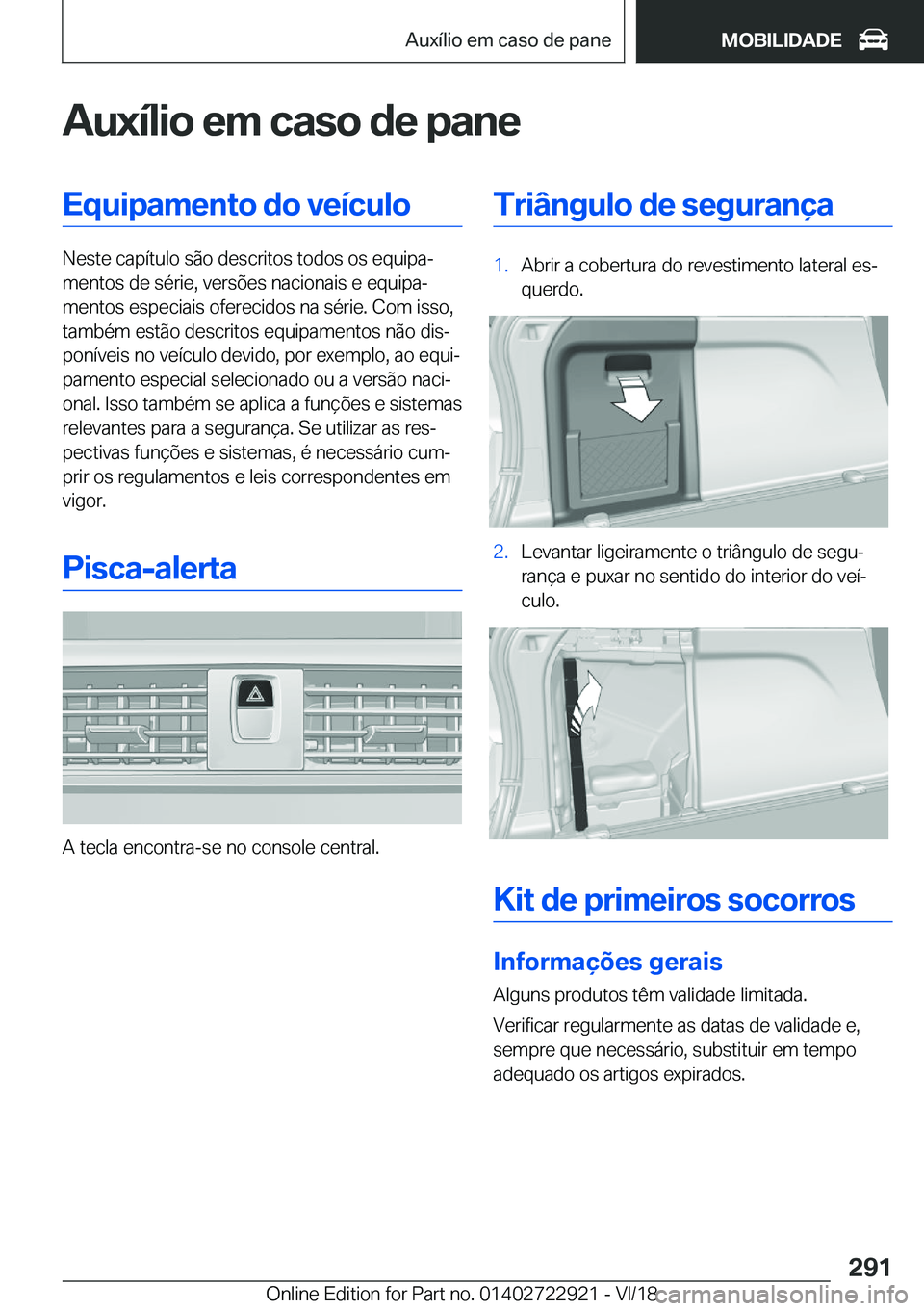 BMW X6 M 2019  Manual do condutor (in Portuguese) �A�u�x�