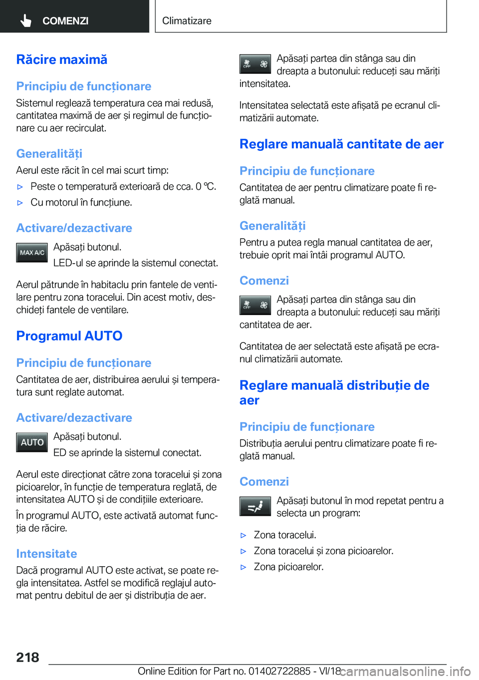 BMW X6 M 2019  Ghiduri De Utilizare (in Romanian) �R�