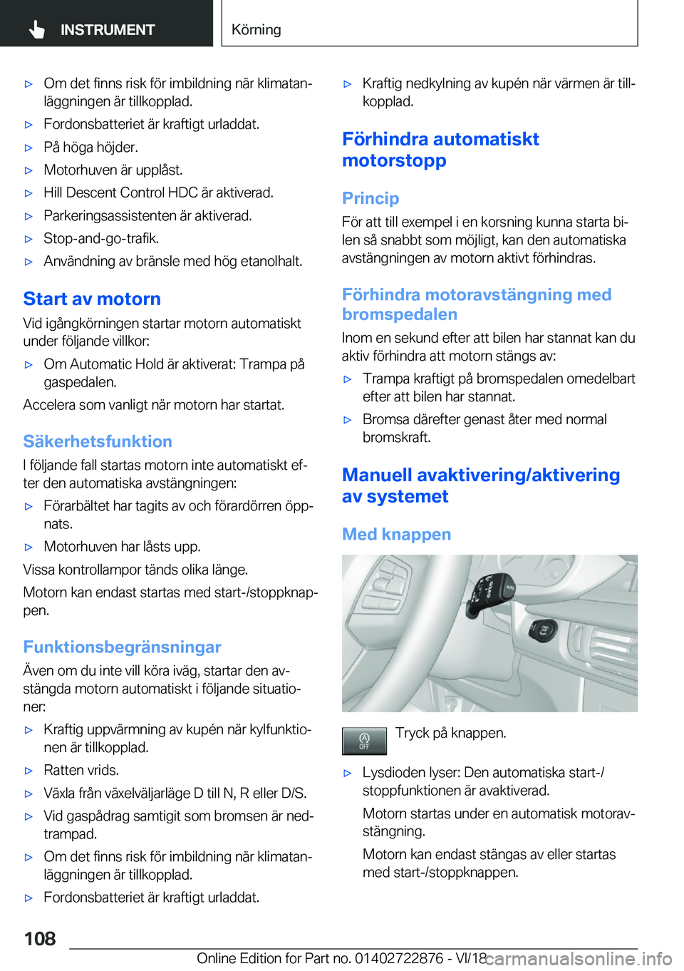 BMW X6 M 2019  InstruktionsbÖcker (in Swedish) 'x�O�m��d�e�t��f�i�n�n�s��r�i�s�k��f�