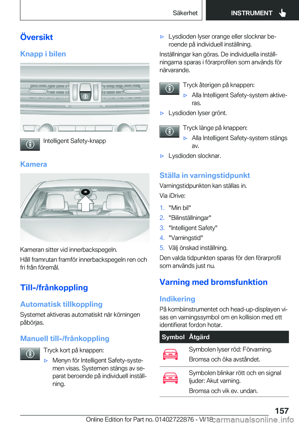 BMW X6 M 2019  InstruktionsbÖcker (in Swedish) �