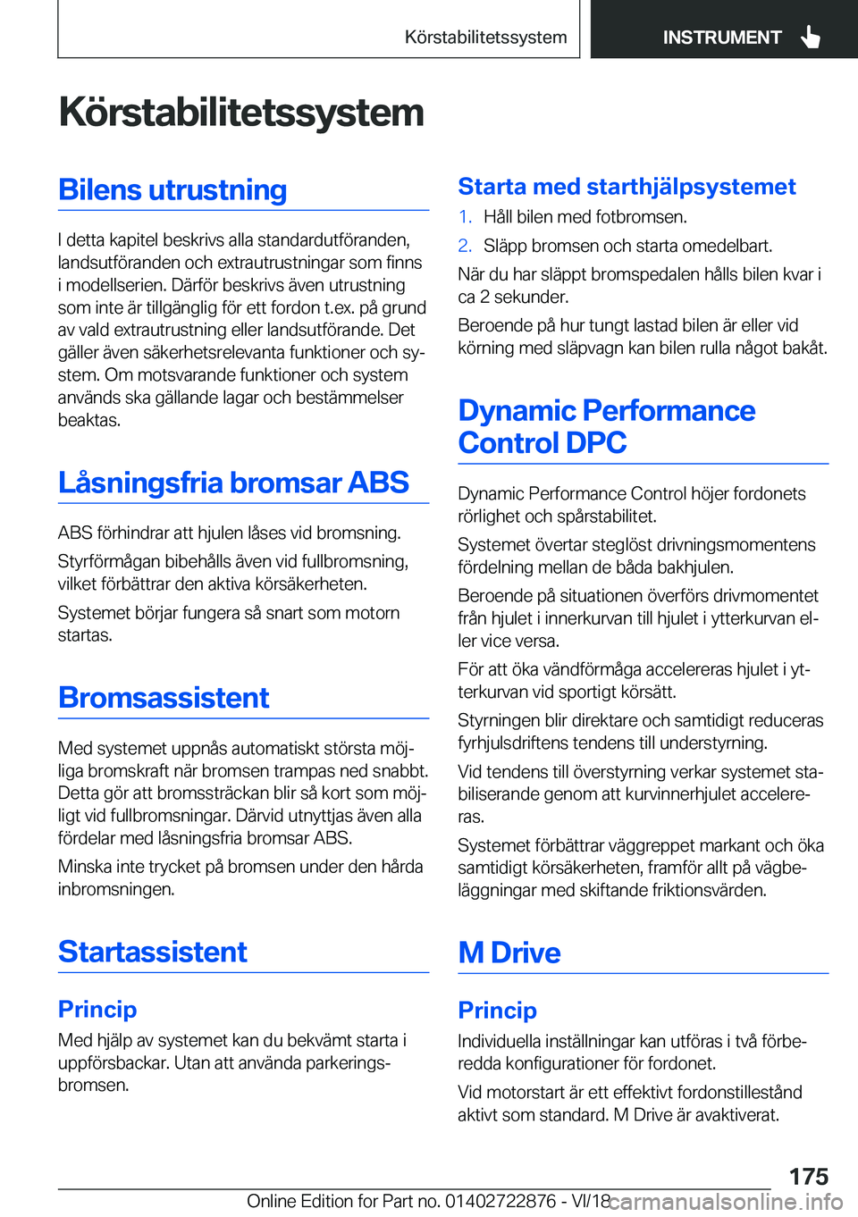 BMW X6 M 2019  InstruktionsbÖcker (in Swedish) �K�