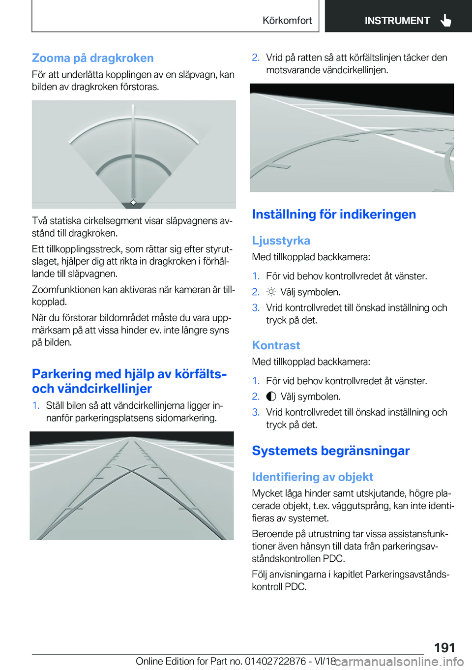 BMW X6 M 2019  InstruktionsbÖcker (in Swedish) �Z�o�o�m�a��p�å��d�r�a�g�k�r�o�k�e�n�F�