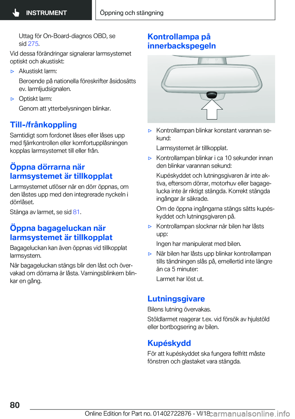 BMW X6 M 2019  InstruktionsbÖcker (in Swedish) �U�t�t�a�g��f�