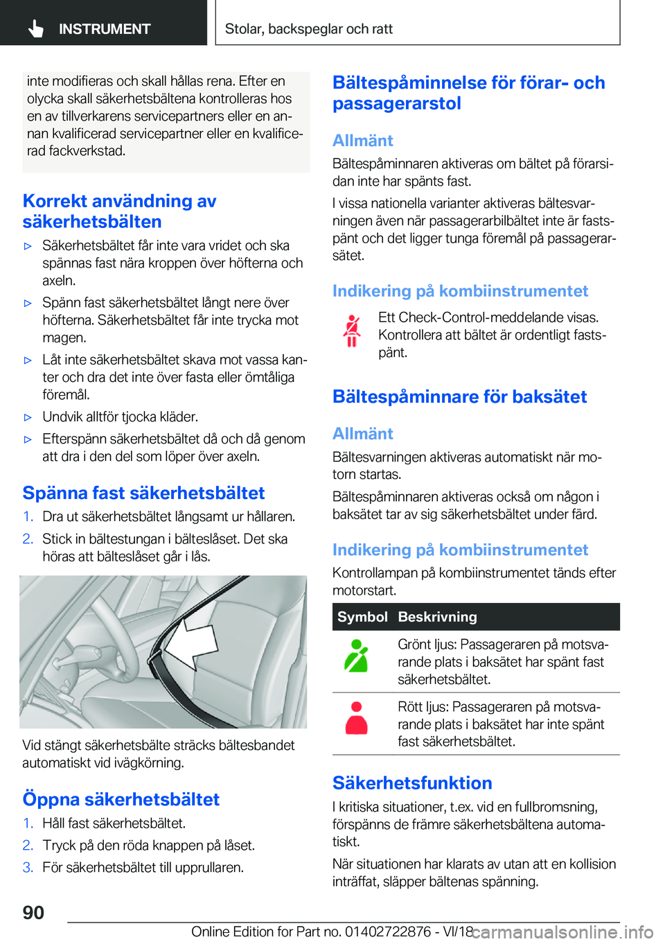 BMW X6 M 2019  InstruktionsbÖcker (in Swedish) �i�n�t�e��m�o�d�i�f�i�e�r�a�s��o�c�h��s�k�a�l�l��h�å�l�l�a�s��r�e�n�a�.��E�f�t�e�r��e�n�o�l�y�c�k�a��s�k�a�l�l��s�ä�k�e�r�h�e�t�s�b�ä�l�t�e�n�a��k�o�n�t�r�o�l�l�e�r�a�s��h�o�s �e�n��a�v