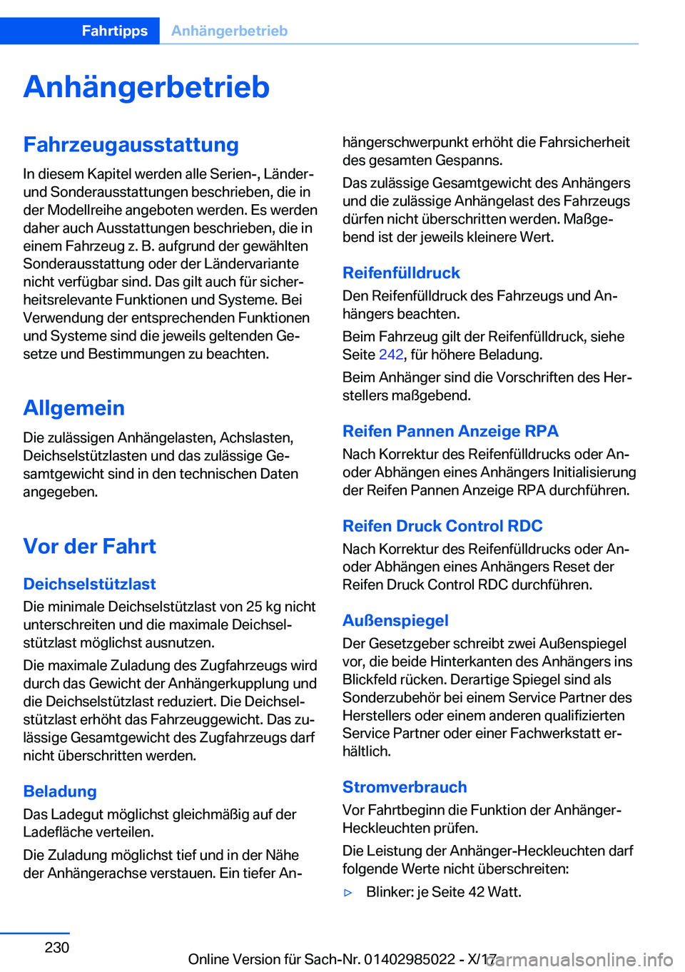 BMW X6 M 2018  Betriebsanleitungen (in German) �A�n�h�