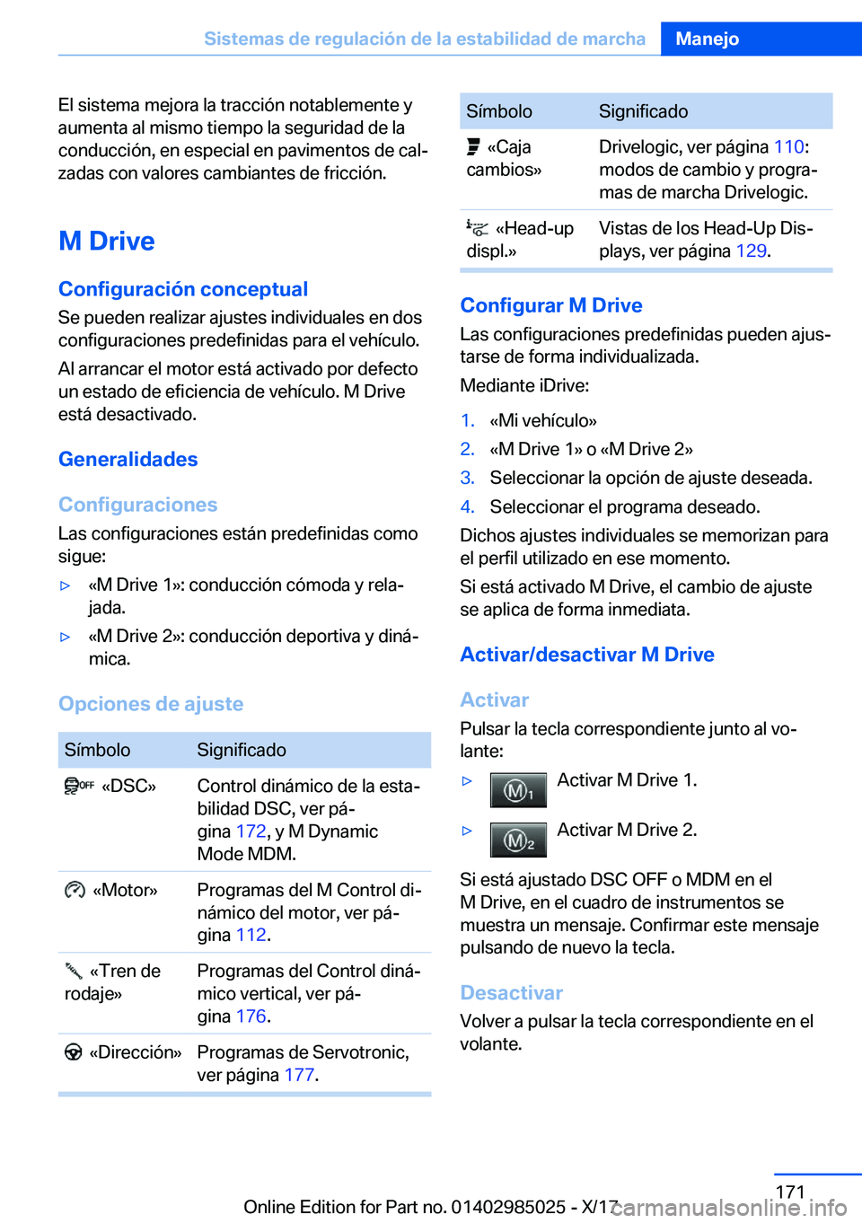 BMW X6 M 2018  Manuales de Empleo (in Spanish) �E�l� �s�i�s�t�e�m�a� �m�e�j�o�r�a� �l�a� �t�r�a�c�c�i�