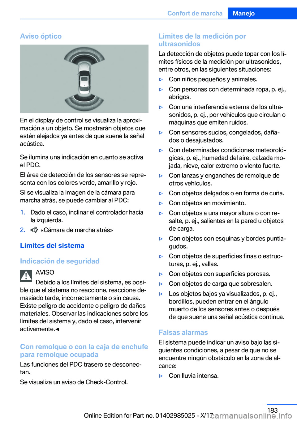 BMW X6 M 2018  Manuales de Empleo (in Spanish) �A�v�i�s�o��