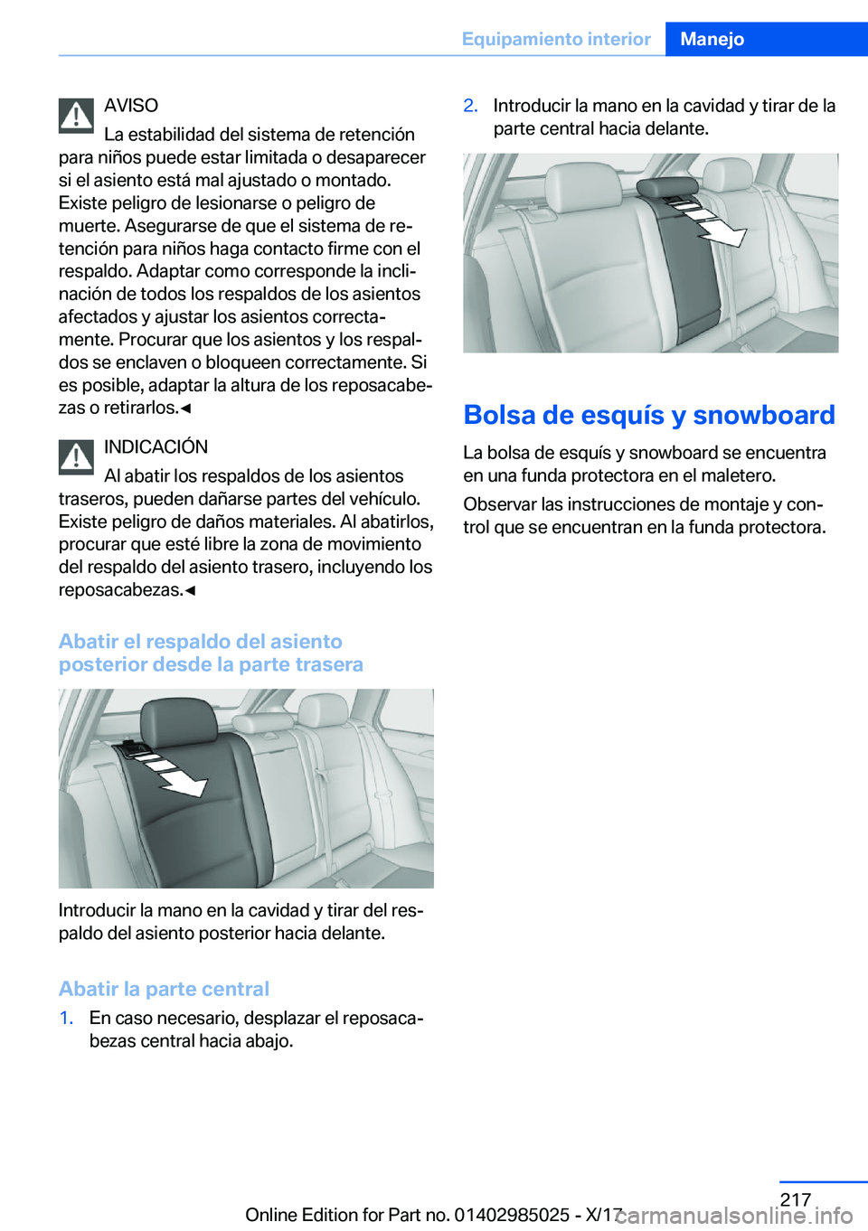 BMW X6 M 2018  Manuales de Empleo (in Spanish) �A�V�I�S�O
�L�a� �e�s�t�a�b�i�l�i�d�a�d� �d�e�l� �s�i�s�t�e�m�a� �d�e� �r�e�t�e�n�c�i�