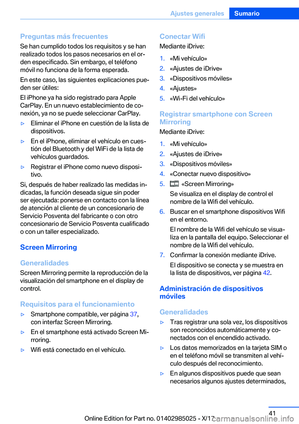 BMW X6 M 2018  Manuales de Empleo (in Spanish) �P�r�e�g�u�n�t�a�s��m�
