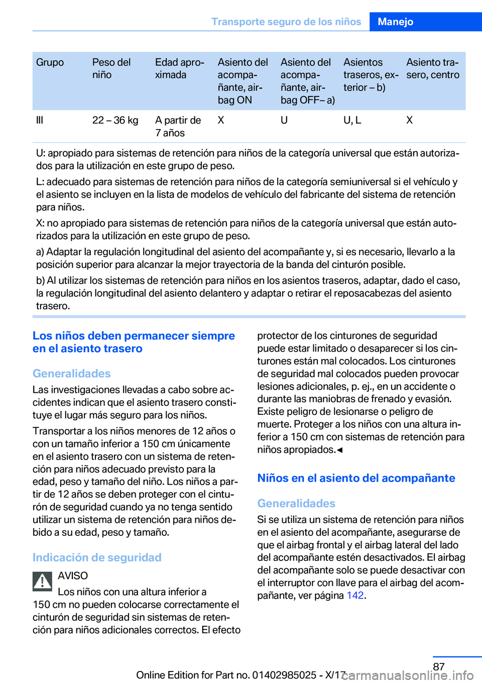 BMW X6 M 2018  Manuales de Empleo (in Spanish) �G�r�u�p�o�P�e�s�o� �d�e�l
�n�i�