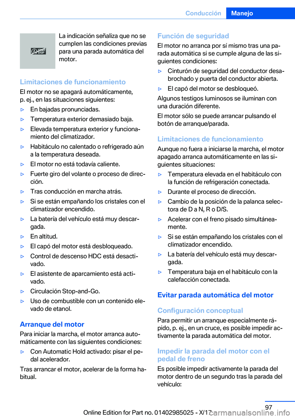 BMW X6 M 2018  Manuales de Empleo (in Spanish) �L�a� �i�n�d�i�c�a�c�i�