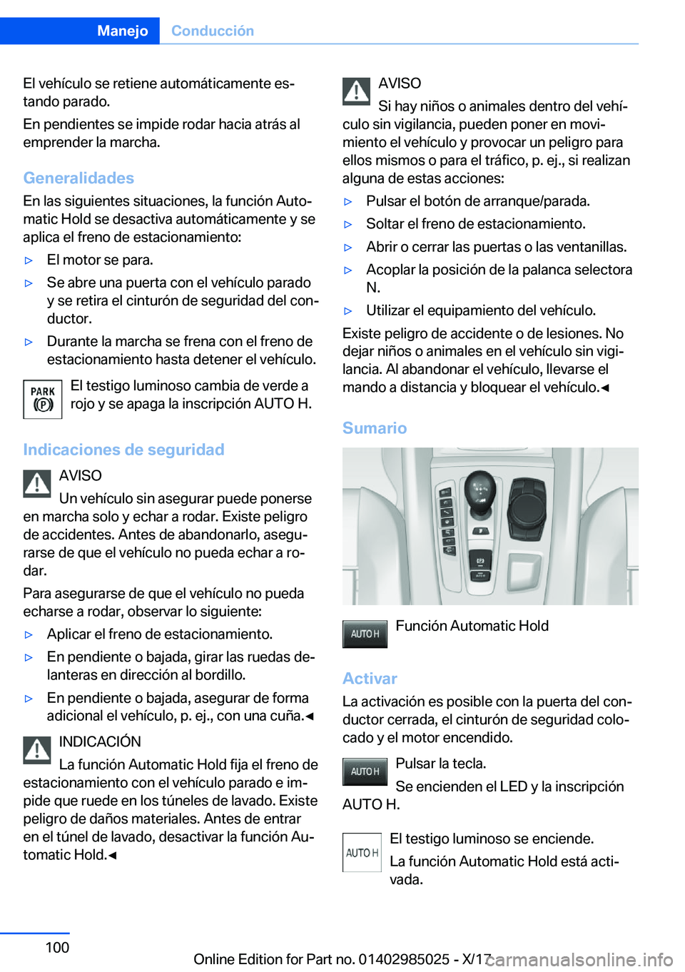 BMW X6 M 2018  Manuales de Empleo (in Spanish) �E�l� �v�e�h�