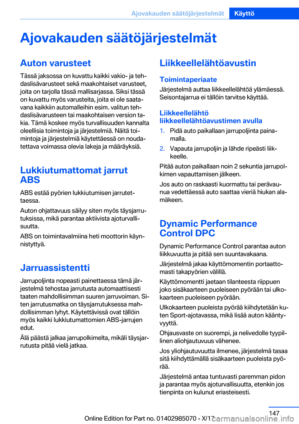 BMW X6 M 2018  Omistajan Käsikirja (in Finnish) �A�j�o�v�a�k�a�u�d�e�n��s�