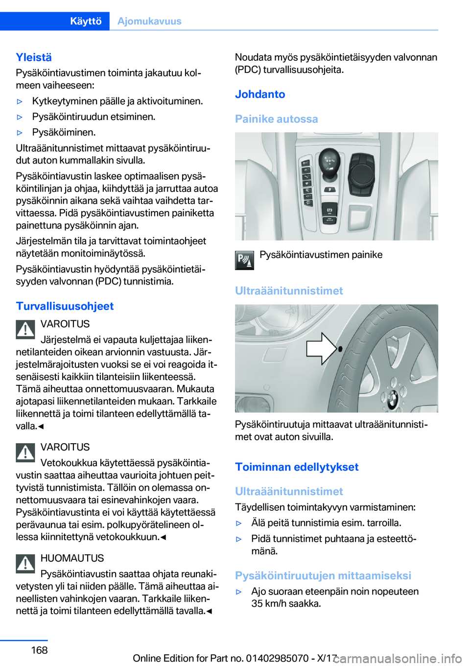 BMW X6 M 2018  Omistajan Käsikirja (in Finnish) �Y�l�e�i�s�t�