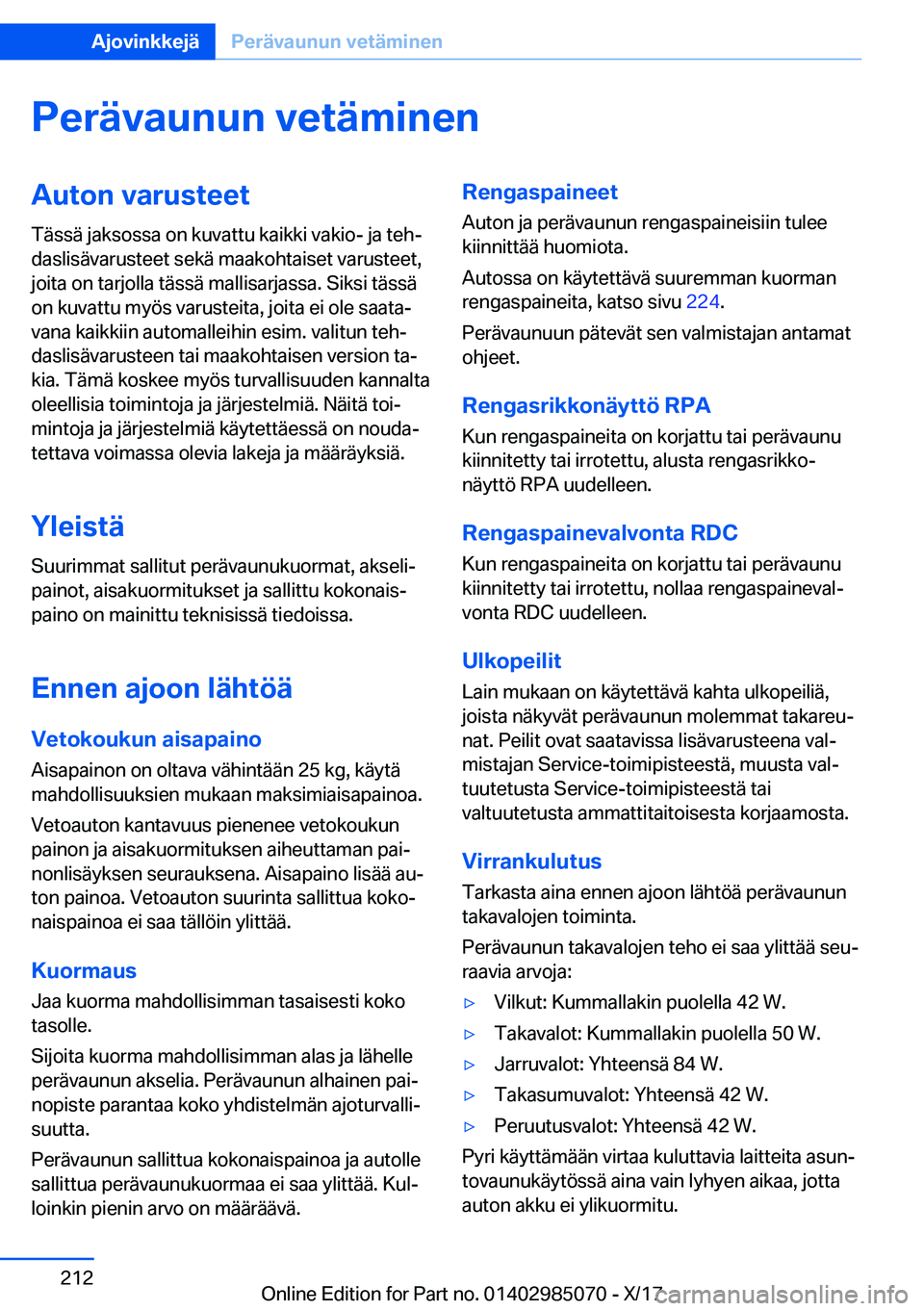 BMW X6 M 2018  Omistajan Käsikirja (in Finnish) �P�e�r�