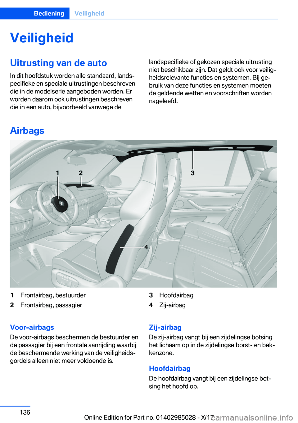 BMW X6 M 2018  Instructieboekjes (in Dutch) �V�e�i�l�i�g�h�e�i�d�U�i�t�r�u�s�t�i�n�g��v�a�n��d�e��a�u�t�o
�I�n� �d�i�t� �h�o�o�f�d�s�t�u�k� �w�o�r�d�e�n� �a�l�l�e� �s�t�a�n�d�a�a�r�d�,� �l�a�n�d�sj
�p�e�c�i�f�i�e�k�e� �e�n� �s�p�e�c�i�a�l�e