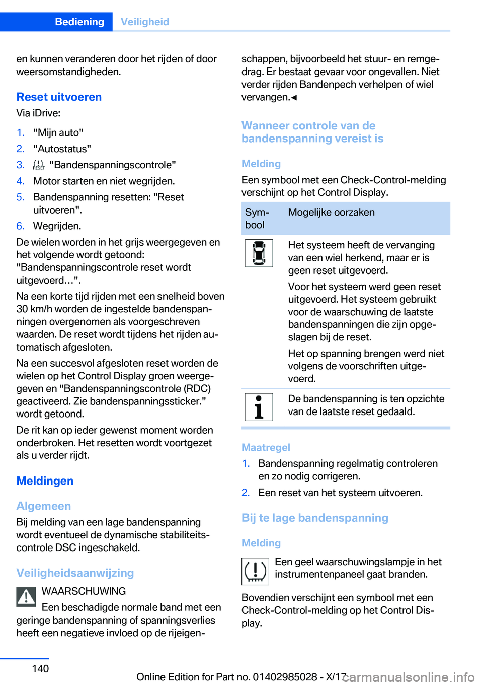 BMW X6 M 2018  Instructieboekjes (in Dutch) �e�n� �k�u�n�n�e�n� �v�e�r�a�n�d�e�r�e�n� �d�o�o�r� �h�e�t� �r�i�j�d�e�n� �o�f� �d�o�o�r
�w�e�e�r�s�o�m�s�t�a�n�d�i�g�h�e�d�e�n�.
�R�e�s�e�t��u�i�t�v�o�e�r�e�n �V�i�a� �i�D�r�i�v�e�:�1�.�"�M�i�j�