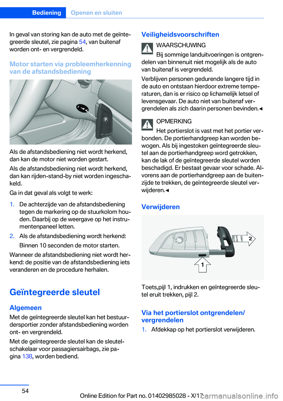 BMW X6 M 2018  Instructieboekjes (in Dutch) �I�n� �g�e�v�a�l� �v�a�n� �s�t�o�r�i�n�g� �k�a�n� �d�e� �a�u�t�o� �m�e�t� �d�e� �g�e�
