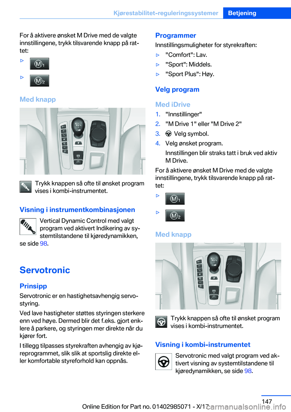 BMW X6 M 2018  InstruksjonsbØker (in Norwegian) �F�o�r� �å� �a�k�t�i�v�e�r�e� �